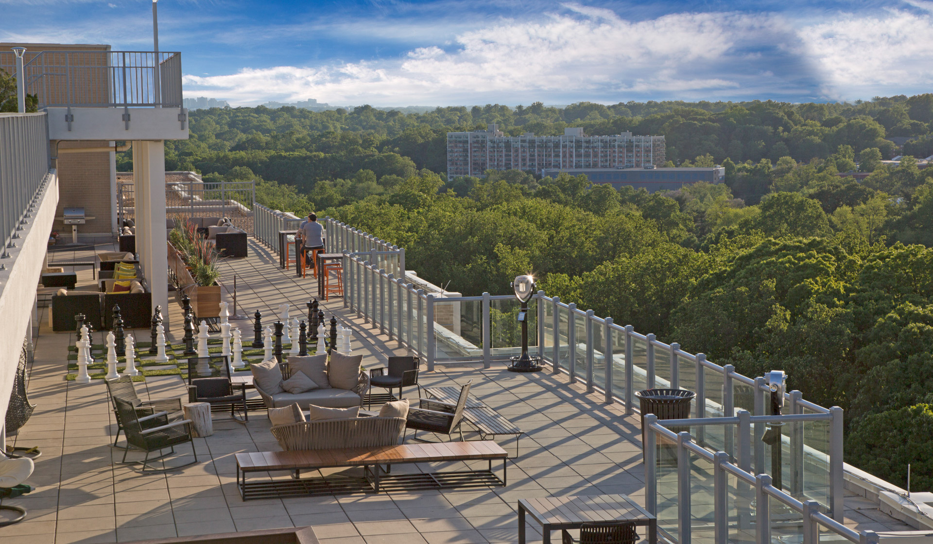 Roof deck at Willard Towers (2 of 2)